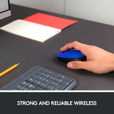 Logitech M171 Blue-K ratón Ambidextro RF inalámbrico Óptico 1000 DPI azul, Ambidextro, Óptico, RF inalámbrico, 1000 DPI, Azul