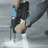 Makita Martillo combinado inalámbrico DHR243JWX2, 18 Voltios, Martillo perforador azul/Negro