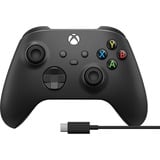 Xbox Wireless Controller + USB-C Cable Negro Gamepad Analógico/Digital PC, Xbox One, Xbox One S, Xbox One X, Xbox Series S, Xbox Series X