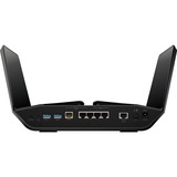 Netgear Nighthawk RAXE500 router inalámbrico Gigabit Ethernet Tribanda (2.4 GHz / 5 GHz / 6 GHz) Negro negro, Wi-Fi 6 (802.11ax), Tribanda (2.4 GHz / 5 GHz / 6 GHz), Ethernet, Negro, Router de sobremesa