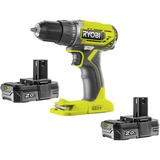 Ryobi ONE+ Taladro atornillador a batería R18DD2-220S, 18Volt, Taladro/destornillador verde/Negro