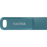 SanDisk Ultra Dual Drive Go 64 GB, Lápiz USB azul verdoso