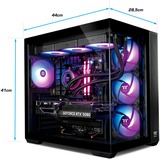 Thermaltake FTW RTX 5080 Black, Gaming-PC negro/Transparente