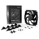 be quiet! SILENT WINGS 4 | 140mm PWM high-speed Carcasa del ordenador Ventilador 14 cm Negro 1 pieza(s) negro, Ventilador, 14 cm, 1900 RPM, 133,2 m³/h, Negro