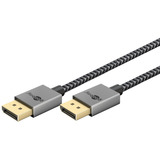 goobay 77445, Cable plateado/Negro