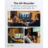 goobay 77445, Cable plateado/Negro