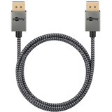 goobay 77445, Cable plateado/Negro