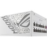 ASUS ROG -STRIX-1000P-GAMING-WHITE unidad de fuente de alimentación 1000 W 20+4 pin ATX ATX Blanco, Fuente de alimentación de PC blanco, 1000 W, 100 - 240 V, Activo, 130 W, 1000 W, 130 W