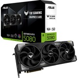 ASUS TUF Gaming TUF-RTX5080-16G-GAMING NVIDIA GeForce RTX 5080 16 GB GDDR7, Tarjeta gráfica GeForce RTX 5080, 16 GB, GDDR7, 256 bit, 7680 x 4320 Pixeles, PCI Express 5.0