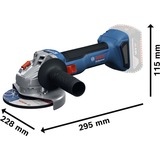 Bosch GWS 18V-8 Professional, 06019N9003, Amoladora angular azul/Negro