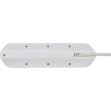 Brennenstuhl 1153590420, Regleta blanco/Acero fino