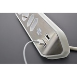 Brennenstuhl 1153590420, Regleta blanco/Acero fino