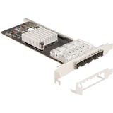 DeLOCK PCI Express x4 a 4 x ranura SFP Gigabit LAN i350, Adaptador de red 