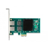DeLOCK PCIe x1 a 2x RJ45 Gbit, Adaptador de red 
