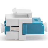 Digitus Acoplador de fibra óptica, dúplex, conector LC > toma LC, monomodo OS2, Embrague azul