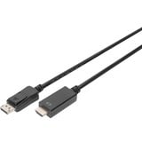 Digitus Cable adaptador DisplayPort > HDMI 4K negro
