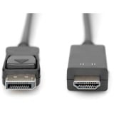 Digitus Cable adaptador DisplayPort > HDMI 4K negro
