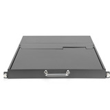 Digitus Consola KVM LCD HD modular con pantalla TFT de 17" y 16 puertos Cat 5, Switch KVM negro