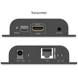 Digitus Set extensor HDMI IP PoE, Alargador de HDMI negro