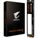GIGABYTE AORUS Gen4 5000E 1 TB M.2 PCI Express 4.0 NVMe 3D TLC NAND, Unidad de estado sólido negro, 1 TB, M.2, 5000 MB/s