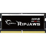 G.Skill Ripjaws F5-5200S3838A16GX1-RS módulo de memoria 16 GB 1 x 16 GB DDR5 5200 MHz, Memoria RAM negro, 16 GB, 1 x 16 GB, DDR5, 5200 MHz, 262-pin SO-DIMM