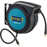 Hazet 9040N-13 carrete de manguera de jardín Carrete de pared Automático Negro, Azul, Manguera de aire comprimido negro/Azul, Carrete de pared, Automático, Funcional, Negro, Azul, Plástico, Polímero, Montado en pared