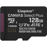 Kingston 128GB micSDXC Canvas Select Plus Gen3 150R A1 (Adaptador de SD no incluido), Tarjeta de memoria negro, 128 GB, MicroSDXC, Clase 10, UHS-I, 150 MB/s, Class 1 (U1)