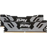 Kingston FURY FURY 32 GB 6400 MT/s DDR5 CL32 DIMM (Kits de 2) Renegade Silver, Memoria RAM negro/Plateado, 32 GB, 2 x 16 GB, DDR5, 288-pin DIMM