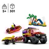 LEGO Camión de Bomberos 4x4 con Barco de Rescate, Juegos de construcción Juego de construcción, 5 año(s), Plástico, 301 pieza(s), 552 g