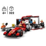 LEGO City Parada en Boxes de F1® y Equipo de Mecánicos con Coche Ferrari, Juegos de construcción Juego de construcción, 6 año(s), Plástico, 322 pieza(s), 600 g
