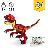 LEGO Creator 3 en 1 Dinosaurio Salvaje, Juegos de construcción 