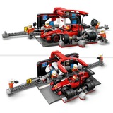 LEGO Parada en Boxes de F1® y Equipo de Mecánicos con Coche Ferrari, Juegos de construcción Juego de construcción, 6 año(s), Plástico, 322 pieza(s), 600 g