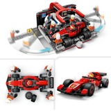 LEGO Parada en Boxes de F1® y Equipo de Mecánicos con Coche Ferrari, Juegos de construcción Juego de construcción, 6 año(s), Plástico, 322 pieza(s), 600 g