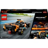 LEGO Speed Champions Coche de Carreras de Fórmula 1 McLaren 2023, Juegos de construcción Juego de construcción, 9 año(s), Plástico, 245 pieza(s), 278 g