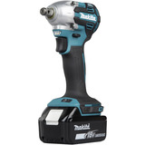Makita Atornillador de impacto a batería DTW210Z, 18 Voltios, Tornillo de percusión azul/Negro