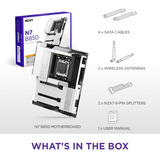 NZXT N7 B850 White, Placa base 
