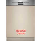 Neff S145ECS15E lavavajillas Semi integrado 14 cubiertos acero fino cepillado, Semi integrado, Tamaño completo (60 cm), Acero pulido, Acero inoxidable, Botones, 1,75 m, 1,65 m