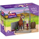 Schleich Horse Club Área de lavado de caballos de Sofía, Muñecos 