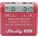 Shelly 1 PM Mini Gen4, Relé rojo