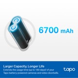TP-Link Tapo A100 Batería negro, Batería, Universal, Negro, TP-Link, Tapo C420, Tapo C400, Tapo D230, Litio