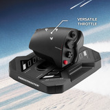 Thrustmaster Sol-R 6 Throttle, La válvula reguladora negro, Simulador de Vuelo, PC, Analógico/Digital, Alámbrico, USB, USB Tipo C