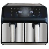 Unold 58685 freidora Doble 8 L Independiente 1700 W Freidora de aire caliente Negro, Gris negro/Acero fino, Freidora de aire caliente, 8 L, 60 °C, 200 °C, 60 min, Doble