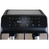 Unold 58685 freidora Doble 8 L Independiente 1700 W Freidora de aire caliente Negro, Gris negro/Acero fino, Freidora de aire caliente, 8 L, 60 °C, 200 °C, 60 min, Doble