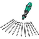Wera Kraftform Kompakt 60 Imperial, 17 piezas, Llave de tubo negro/Verde