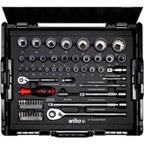 Wiha Juego de llaves de vaso y puntas 1/4" y 1/2", 60 piezas, Llave de tubo 