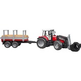 bruder Massey Ferguson vehículo de juguete, Automóvil de construcción Modelo a escala de tractor, 3 año(s), De plástico, Negro, Rojo, Plata