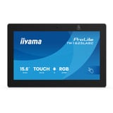 iiyama TW1625LASC-B3PNR pantalla para sala de reuniones 39,6 cm (15.6") 1920 x 1080 Pixeles LED 802.11a, 802.11b, 802.11g, Wi-Fi 4 (802.11n), Wi-Fi 5 (802.11ac), Wi-Fi 6 (802.11ax) Negro Bluetooth, Monitor LED negro (mate), 39,6 cm (15.6"), 1920 x 1080 Pixeles, LED, 0,1792 x 0,1792 mm, 20 ms, 450 cd / m²