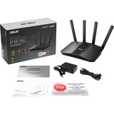 ASUS RT-BE58U router inalámbrico 2.5 Gigabit Ethernet Doble banda (2,4 GHz / 5 GHz) Negro Wi-Fi 7 (802.11be), Doble banda (2,4 GHz / 5 GHz), Ethernet, Negro, Router de sobremesa
