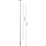 Bosch SDS plus-7X 1 pieza(s), Taladro Martillo perforador, 8 mm, 465 mm, Ladrillo, Concreto, Hormigón duro, Piedra natural, Arenisca, Piedra, 40 cm, SDS Plus