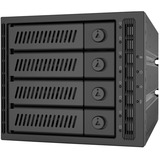 Chieftec CMR-3141SAS panel bahía disco duro Negro, Backplane  negro, Negro, SECC, 1 Ventilador(es), 8 cm, 12 Gbit/s, 146 mm